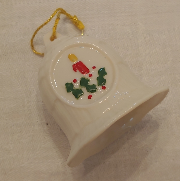 Irish Belleek Bell Ornament - Picture 5 of 8